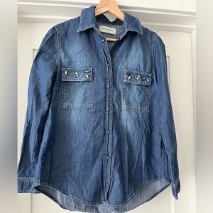 Anna Rachele Jeans Embellished Denim Shirt